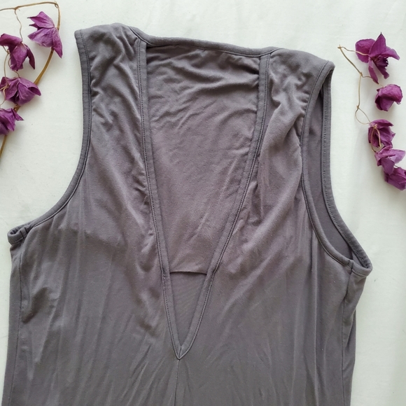 LUCKY BRAND soft maxi slip dress charcoal - Picture 9 of 11